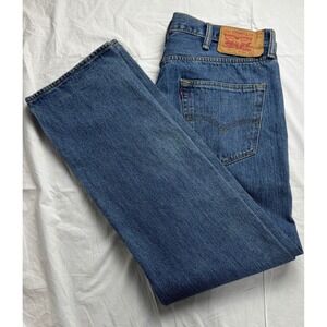 Levi Strauss Co 501 Jeans Mens W38 L32 Blue Denim Button Fly Straight Leg